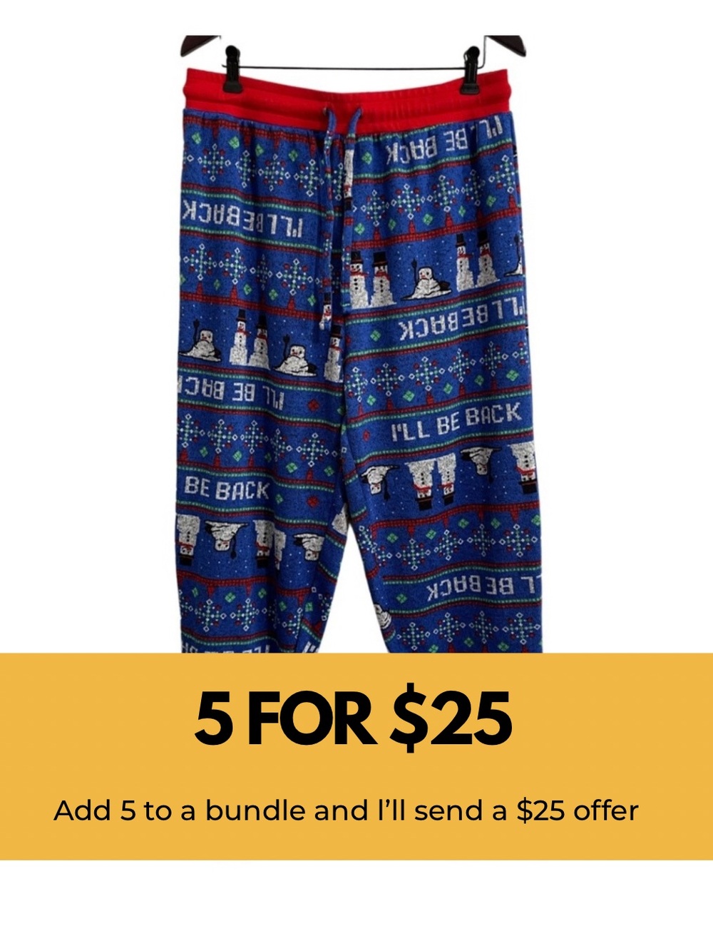 Mad Engine, fleece, snowman pyjama pants.